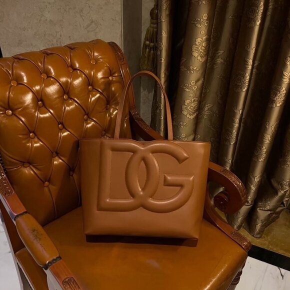 Dolce&Gabbana Brown Tote Bag Shoulder Bag - Picture 1 of 7